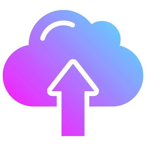 cloud uploaden Generic Flat Gradient icoon