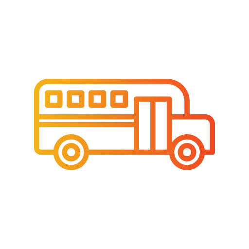 Школьный автобус Generic Gradient иконка