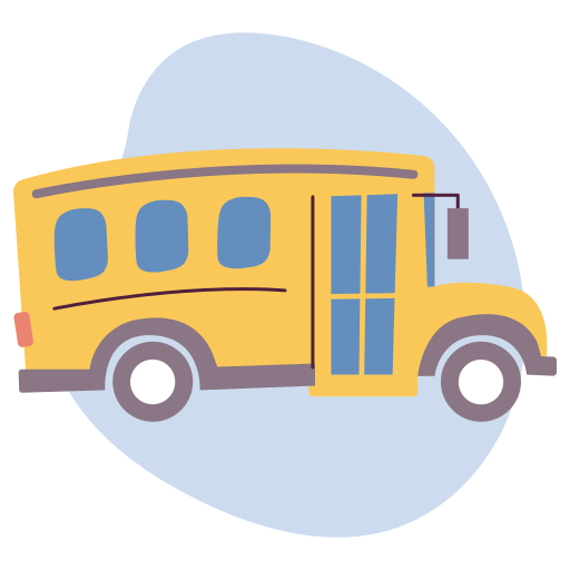 Ônibus escolar Generic Rounded Shapes Ícone