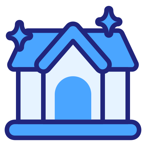 maison propre Generic Blue Icône