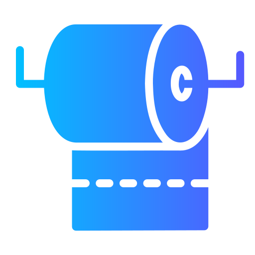 papel higiénico Generic Flat Gradient icono