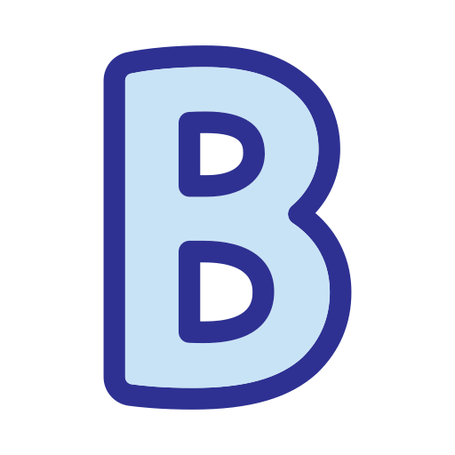 letter b Generic Blue icoon