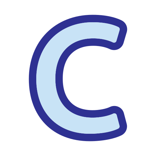 문자 c Generic Blue icon