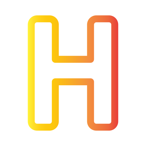 litera h Generic Gradient ikona