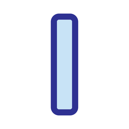 buchstabe i Generic Blue icon