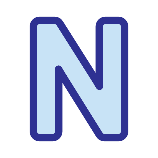 lettera n Generic Blue icona