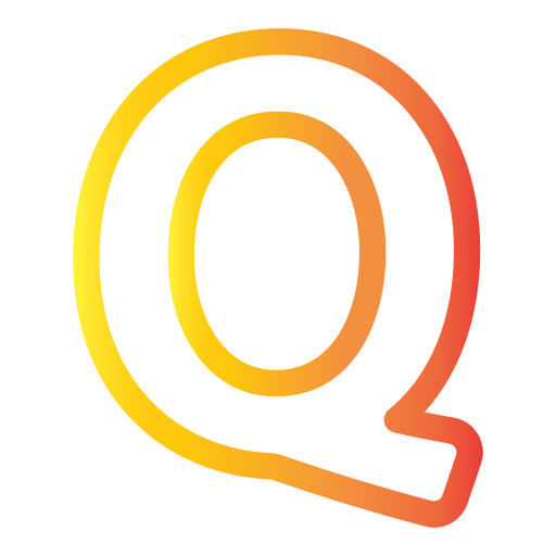 letter q Generic Gradient icoon