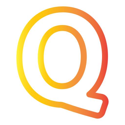 buchstabe q Generic Gradient icon