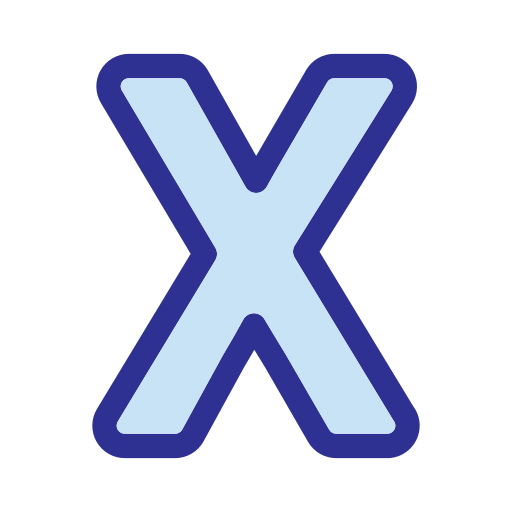 litera x Generic Blue ikona