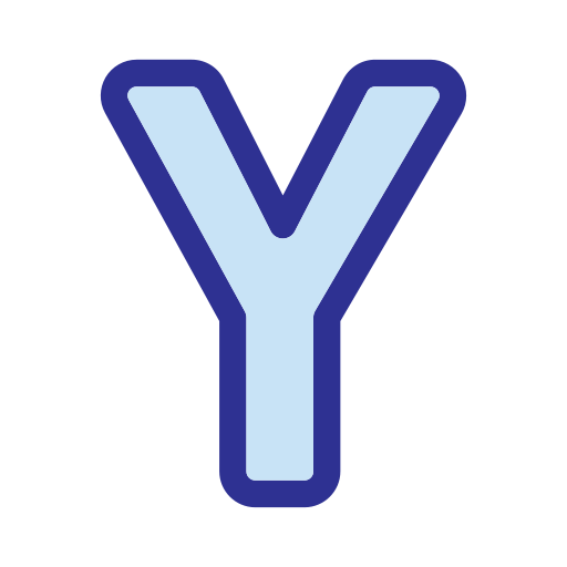 Letter y Generic Blue icon