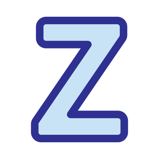 Буква z Generic Blue иконка