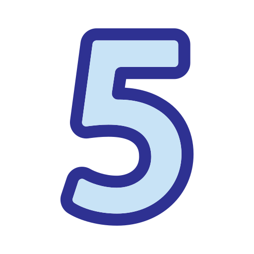 Five Generic Blue icon