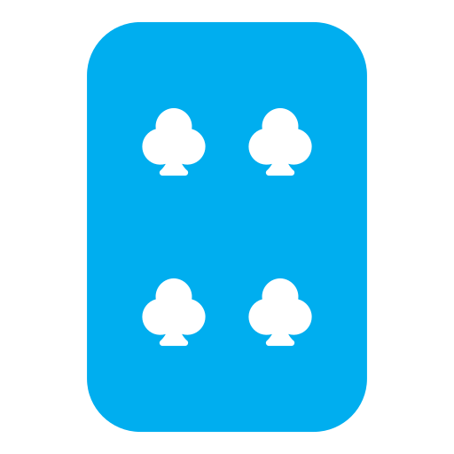 vier van clubs Generic Flat icoon