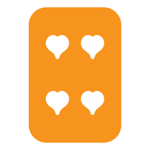 vier van harten Generic Flat icoon