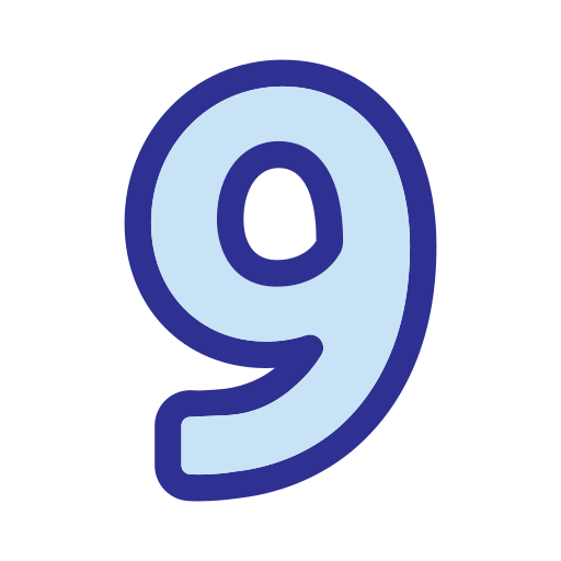 nueve Generic Blue icono