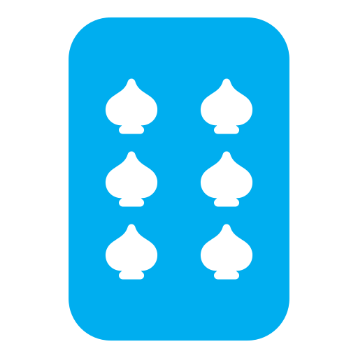 Six of spades Generic Flat icon