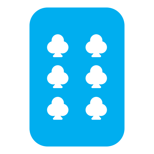 Six of clubs Generic Flat icon