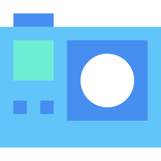 Action camera Generic Blue icon