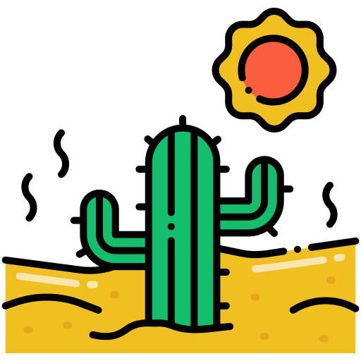 woestijn Generic Outline Color icoon