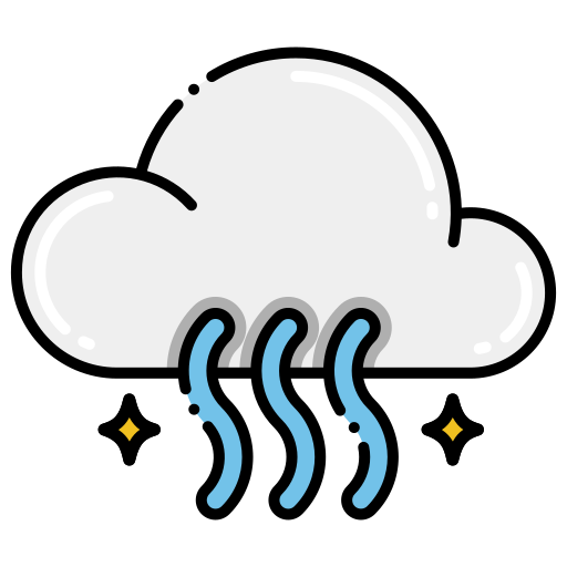 Water vapor Generic Outline Color icon