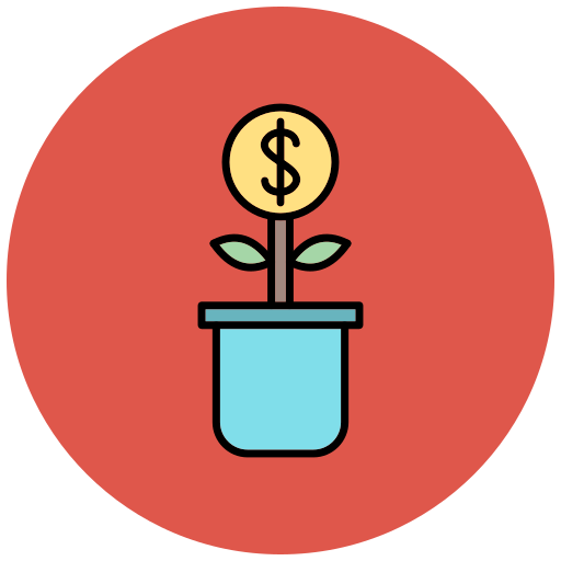 Árbol del dinero Generic Outline Color icono