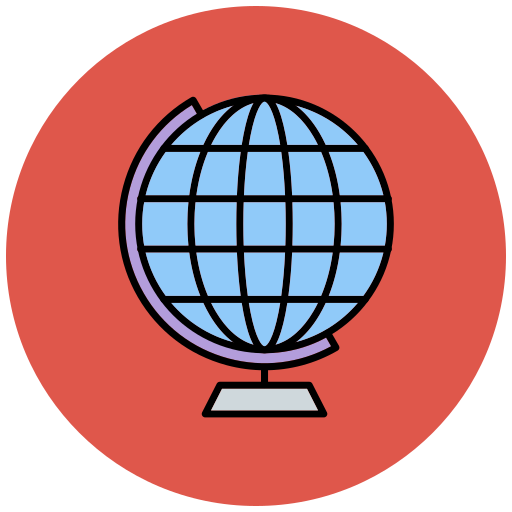 glob Generic Outline Color ikona