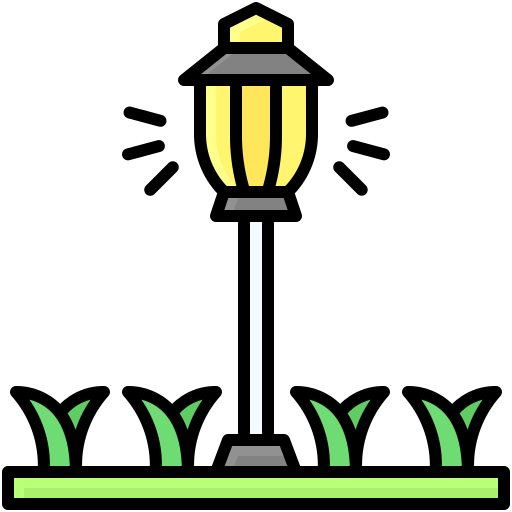 Street Lamp Generic Outline Color icon