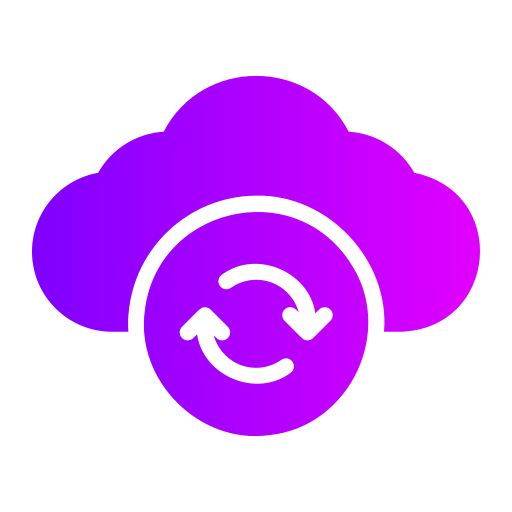 cloud sync Generic Flat Gradient Icône