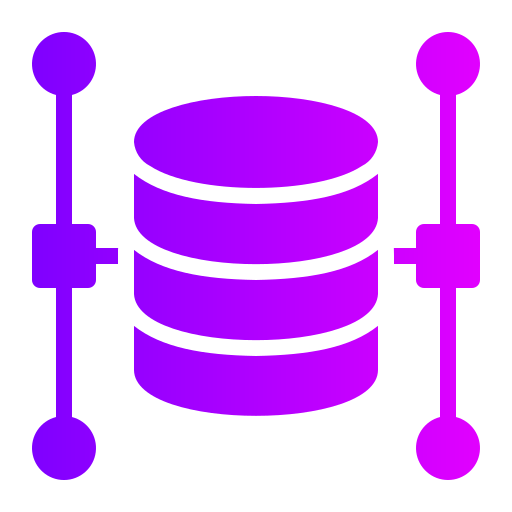 struktura danych Generic Flat Gradient ikona