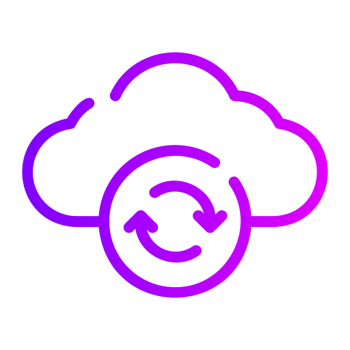 Cloud Sync Generic Gradient icon