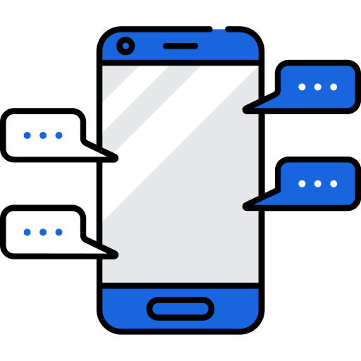 chat-sprechblase Generic Blue icon