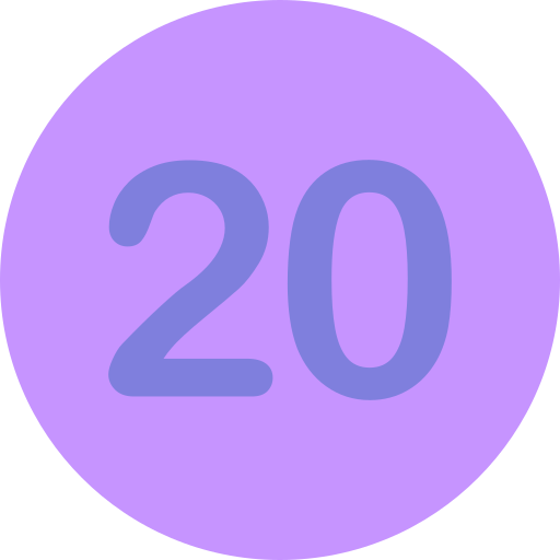 Number 20 Generic Flat icon