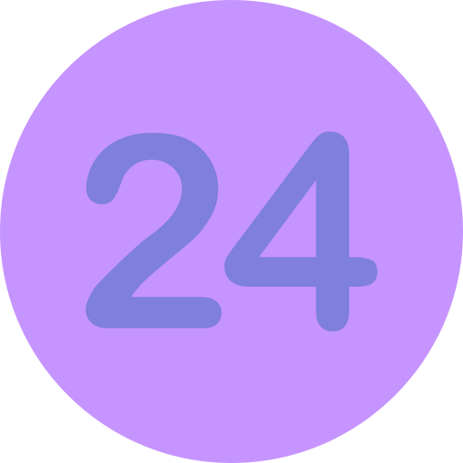 nummer 24 Generic Flat icon