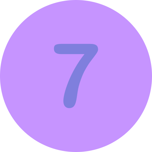 Число 7 Generic Flat иконка