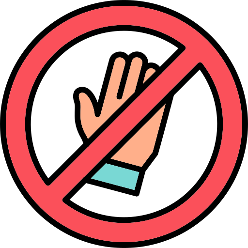 Stop violence Generic Outline Color icon