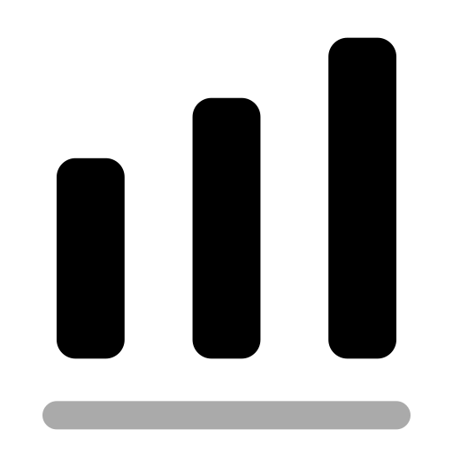 gráfico de barras Generic Grey icono