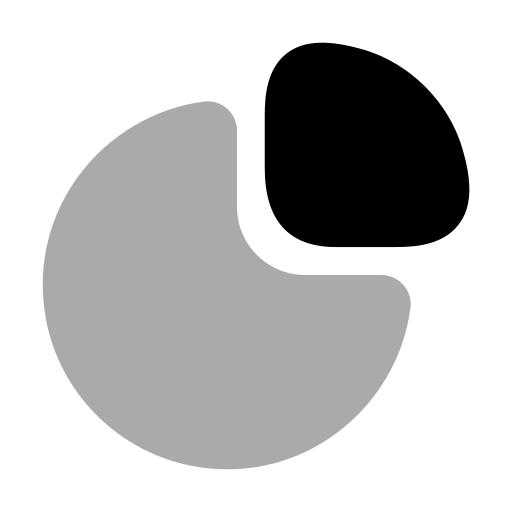 Круговая диаграмма Generic Grey иконка