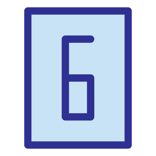 seis Generic Blue icono