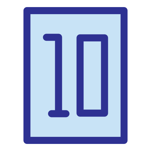 tien Generic Blue icoon