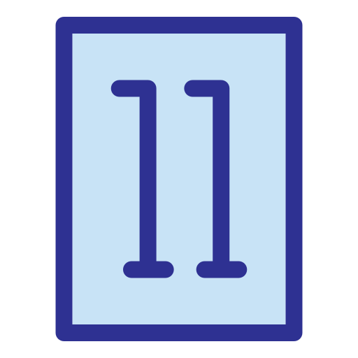 十一 Generic Blue icon