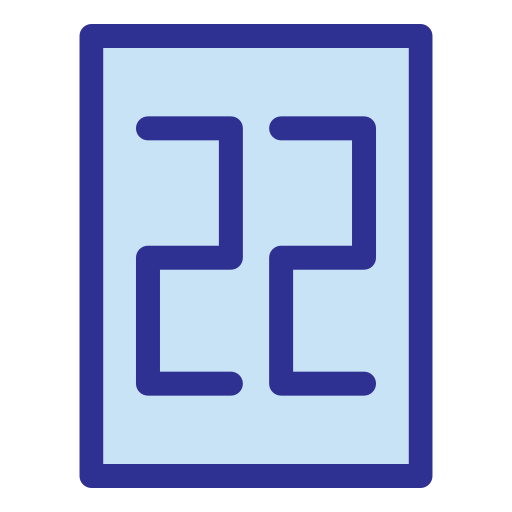 Двадцать два Generic Blue иконка
