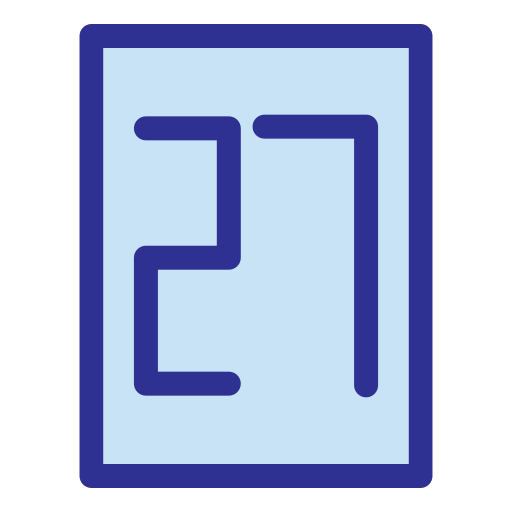 siebenundzwanzig Generic Blue icon