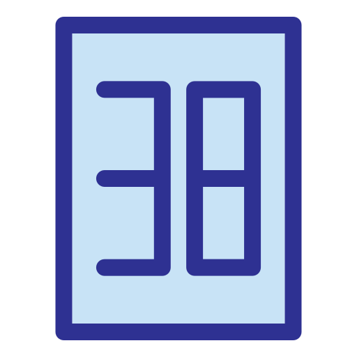 treinta y ocho Generic Blue icono