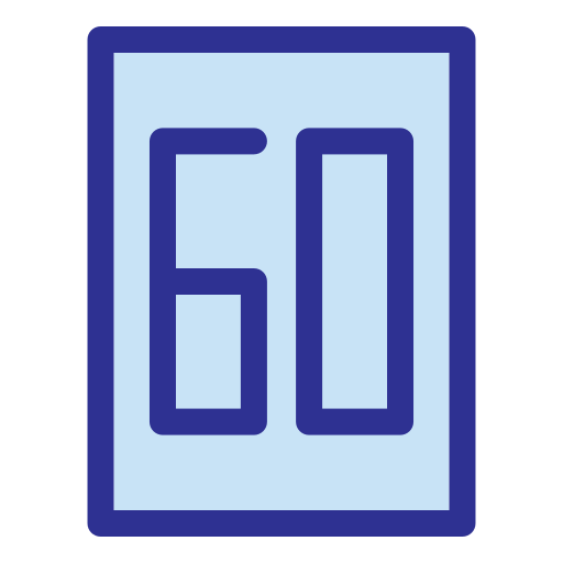 육십 Generic Blue icon