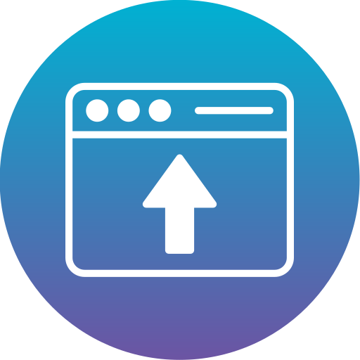 Upload Generic Flat Gradient icon