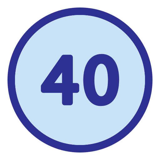 Forty Generic Blue icon