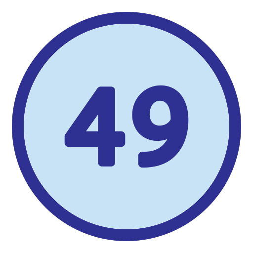 czterdzieści dziewięć Generic Blue ikona