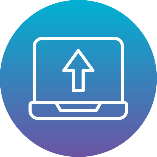 Upload Generic Flat Gradient icon
