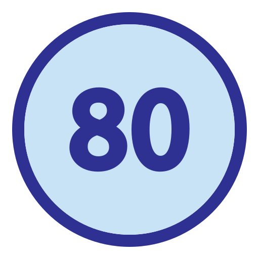 80 Generic Blue icona