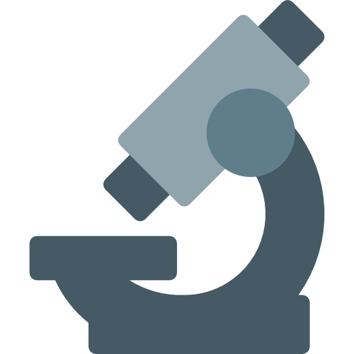 microscopio Pixel Perfect Flat icono